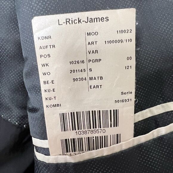 CLEARANCE - Strellson Rick James Black 100% Wool Suit Jacket - Picture 6 of 8